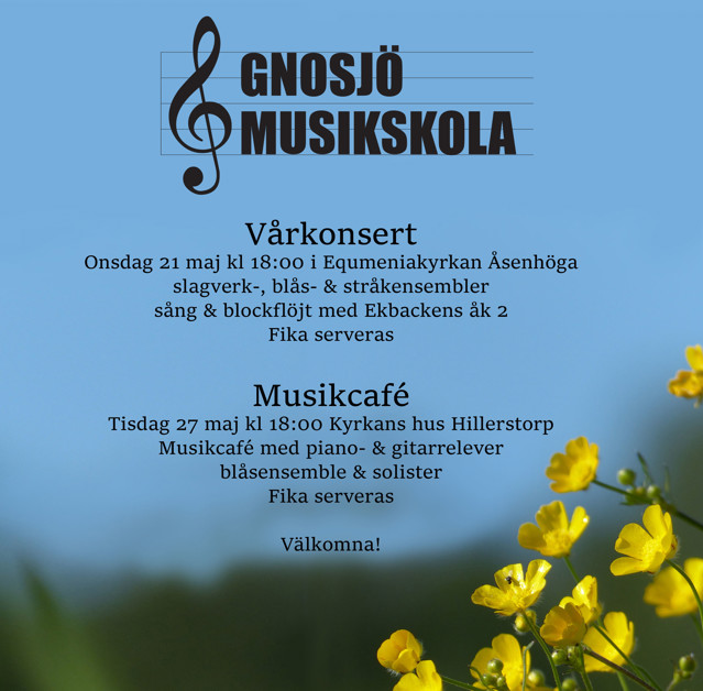 Vårmusik med Gnosjö musikskola