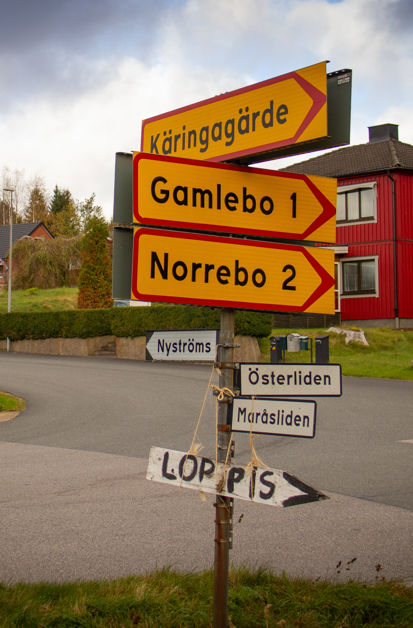 Skylt Marås